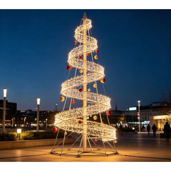 Spirála Vánoční Strom S Ornamenty